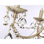 Подвесная люстра с хрусталем TR4944/5 WH/GD/CL белый/золото/прозрачный E14/5 max 40W D605*565 от NovaLamp