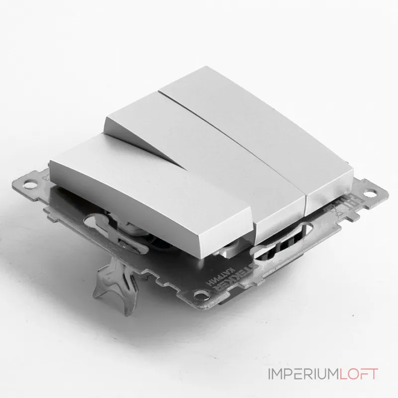 Выключатель трехклавишный без рамки Stekker Катрин 49173 от ImperiumLoft