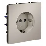 Розетка с заземлением и со шторкой без рамки Voltum S70 VLS040203 от ImperiumLoft
