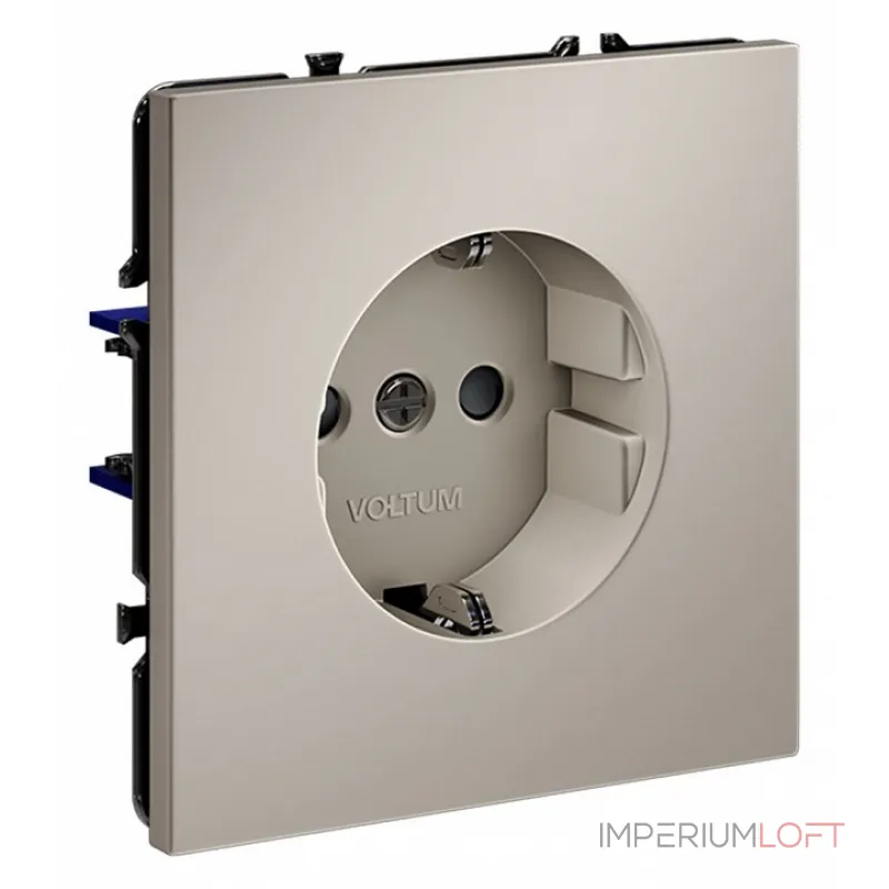 Розетка с заземлением и со шторкой без рамки Voltum S70 VLS040203 от ImperiumLoft Розетка с заземлением и со шторкой без рамки Voltum S70 VLS040203 от ImperiumLoft