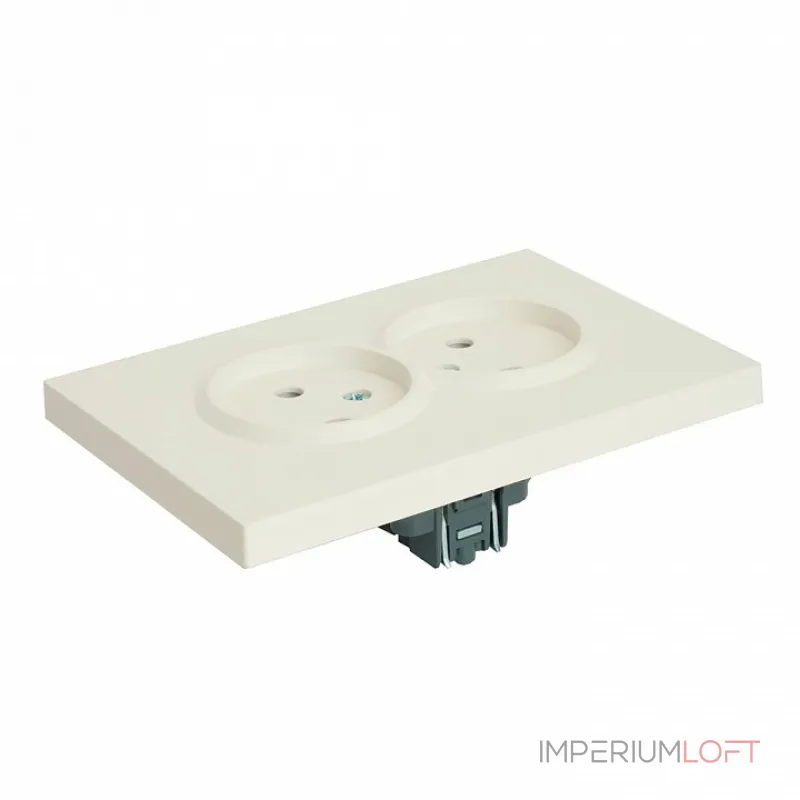 Розетка двойная без заземления и со шторкой без рамки Stekker RST16-5116-01 49877 Розетка двойная без заземления и со шторкой без рамки Stekker RST16-5116-01 49877