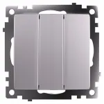 Выключатель трехклавишный без рамки Stekker Катрин 49173 от ImperiumLoft