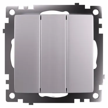 Выключатель трехклавишный без рамки Stekker Катрин 49173