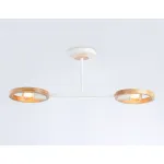 Подвесной светильник со сменной лампой TR8243/2 WH/LWD белый/светлое дерево E27/2 max 40W 590*165*220 от NovaLamp