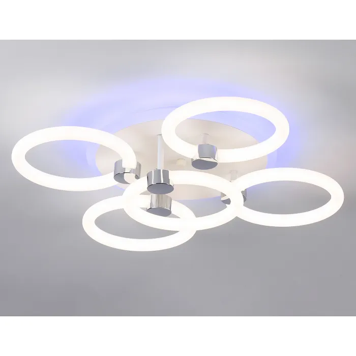 Светильник светодиодный потолочный FA3841/4+1 WH белый 70W 3000K-6400K+RGB D538*115 (ПДУ РАДИО 2.4G) от NovaLamp