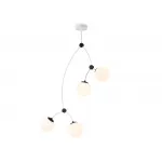 Подвесной светильник TR2572/4 WH/BK белый/черный E27/4 max 60W D790*1120 от NovaLamp