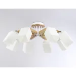 Подвесная люстра TR9522/8 WH/GD/FR белый/золото/белый матовый E27*8 max 40W D790*260 от NovaLamp