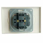 Розетка двойная без заземления и со шторкой без рамки Stekker RST16-5116-01 49877