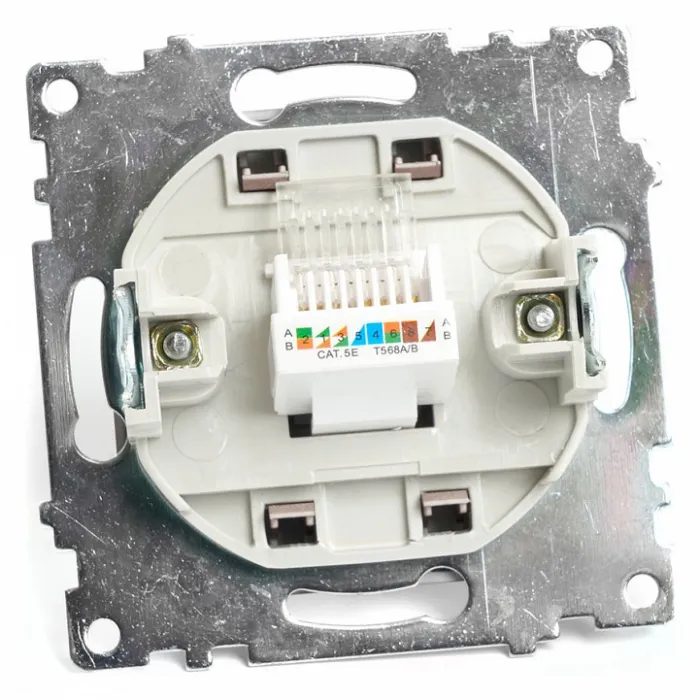 Розетка Ethernet RJ-45 без рамки Stekker Катрин 49023 от ImperiumLoft