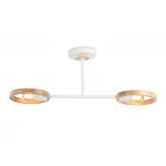 Подвесной светильник со сменной лампой TR8243/2 WH/LWD белый/светлое дерево E27/2 max 40W 590*165*220 от NovaLamp