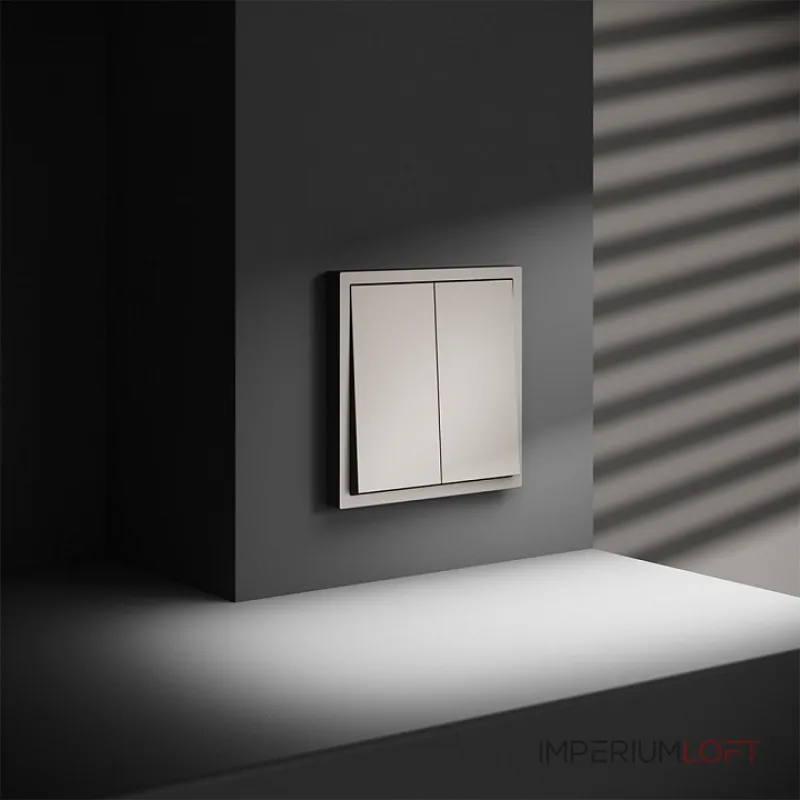 Выключатель двухклавишный без рамки Voltum S70 VLS020103 от ImperiumLoft Выключатель двухклавишный без рамки Voltum S70 VLS020103 от ImperiumLoft