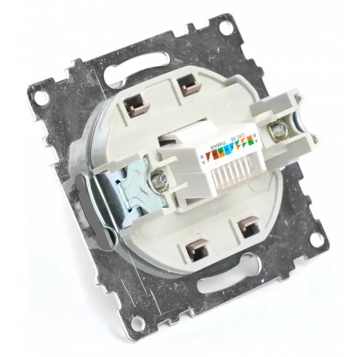 Розетка Ethernet RJ-45 без рамки Stekker Катрин 49023 от ImperiumLoft
