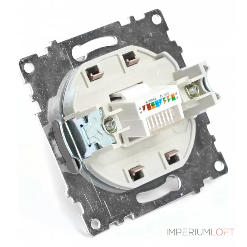 Розетка Ethernet RJ-45 без рамки Stekker Катрин 49023 Розетка Ethernet RJ-45 без рамки Stekker Катрин 49023