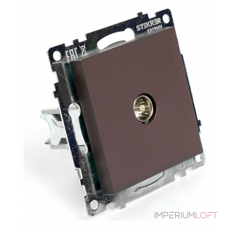 ТВ-розетка без рамки Stekker Катрин 49024 от ImperiumLoft ТВ-розетка без рамки Stekker Катрин 49024 от ImperiumLoft