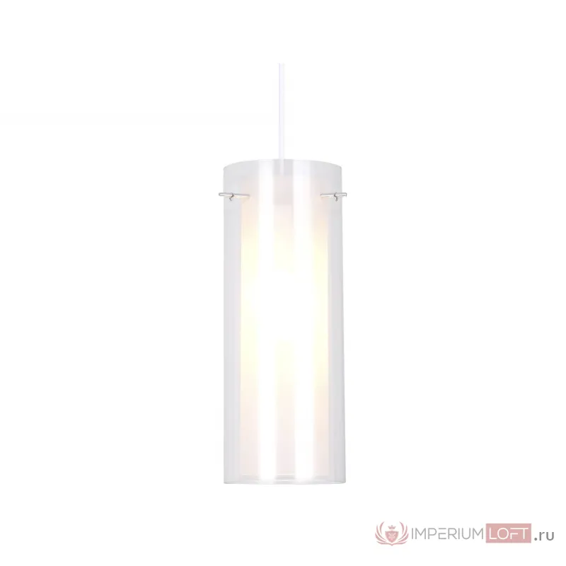 Подвесной светильник TR3672 CH/CL/FR хром/прозрачный/белый матовый E14 max 40W D110*1000 от NovaLamp