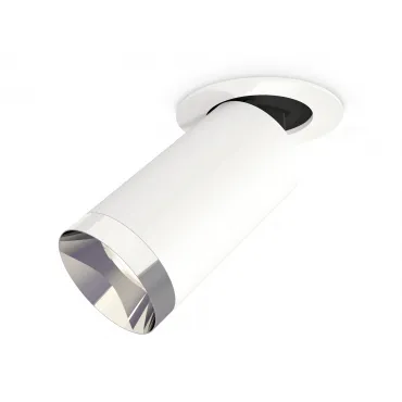 Комплект встраиваемого поворотного светильника XM6322202 SWH/PSL белый песок/серебро полированное MR16 GU5.3 (A2241, C6322, N6132)