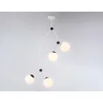 Подвесной светильник TR2572/4 WH/BK белый/черный E27/4 max 60W D790*1120 от NovaLamp