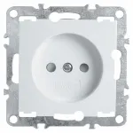 Розетка без заземления и со шторками без рамки Stekker PST00-9109 39316