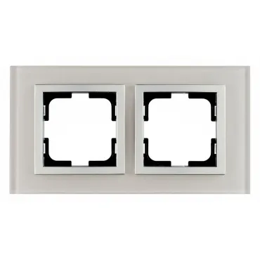 Рамка на 2 поста Mono Electric Style Glass 107-710000-161