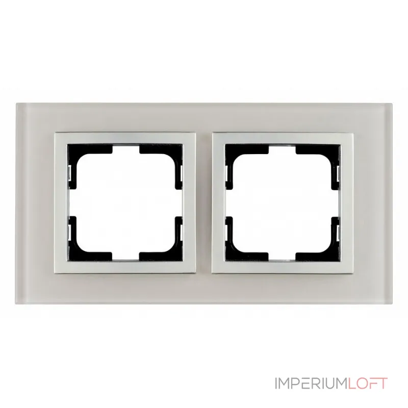 Рамка на 2 поста Mono Electric Style Glass 107-710000-161
