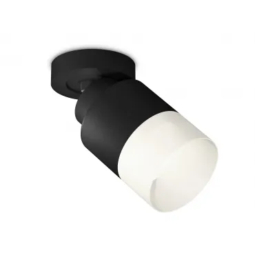 Комплект накладного поворотного светильника с акрилом XM8111002 SBK/FR черный песок/белый матовый GX53 (A2229, A2106, C8111, N8402)