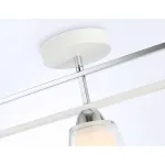 Светильник потолочный TR303233/3 WH/CH/CL/FR белый/хром/прозрачный/белый матовый E27*3 max 60W 550*120*250 от NovaLamp