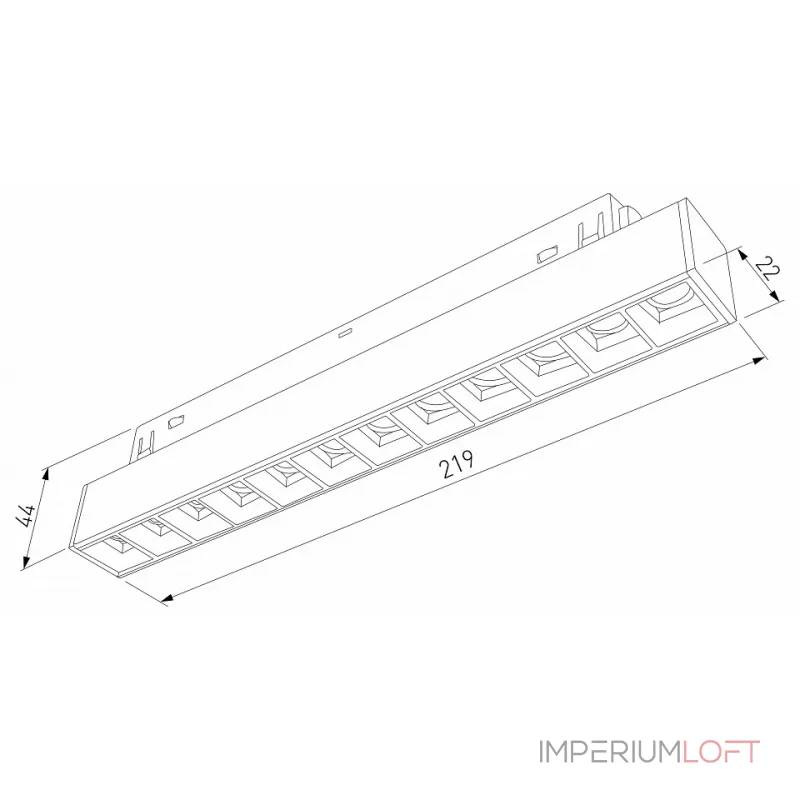 Встраиваемый светильник Elektrostandard Slim Magnetic a067376