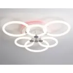 Светильник светодиодный потолочный FA3844/3+3 WH белый 102W 3000K-6400K+RGB D670*115 (ПДУ РАДИО 2.4G) от NovaLamp