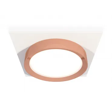 Комплект встраиваемого светильника XC8061006 SWH/PPG белый песок/золото розовое полированное GX53 (C8061, N8126)
