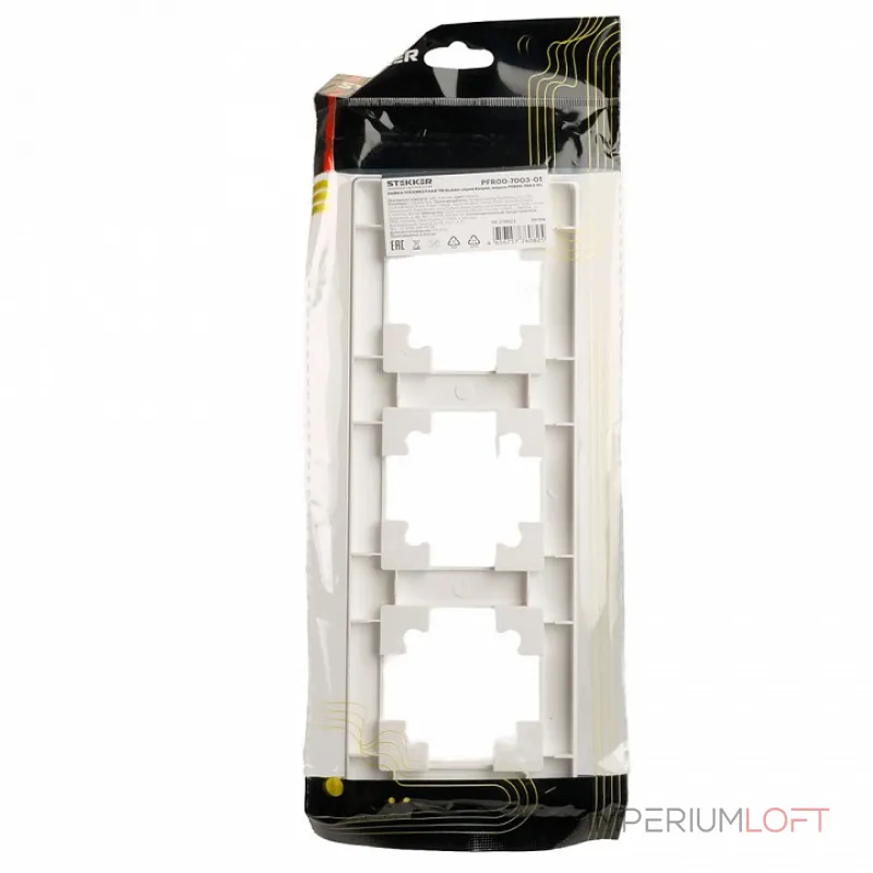 Рамка на 3 поста Stekker PFR00-7003-01 39794 Рамка на 3 поста Stekker PFR00-7003-01 39794