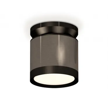Комплект накладного светильника XS8115010 DCH/PBK черный хром/черный полированный GX53 (N8902, C8115, N8113)