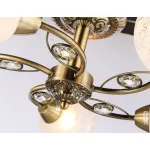 Потолочная люстра TR3064/5 SB/FR бронза/белый матовый E27/5 max 40W D615*245 от NovaLamp