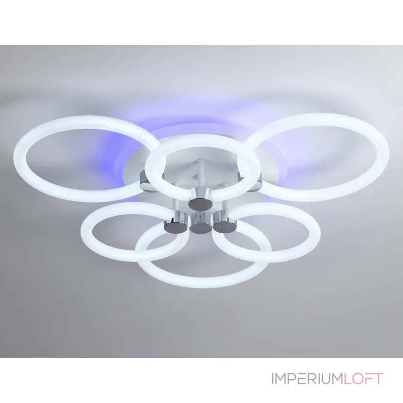 Светильник светодиодный потолочный FA3844/3+3 WH белый 102W 3000K-6400K+RGB D670*115 (ПДУ РАДИО 2.4G) от NovaLamp