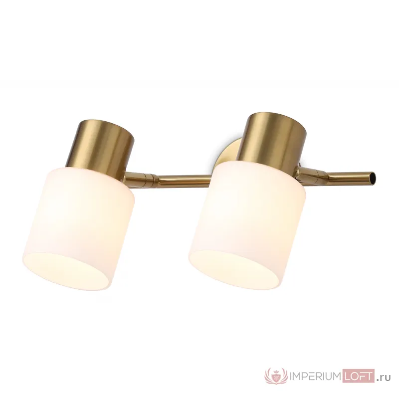 Настенно-потолочный спот TR3969/2 BS/FR латунь/белый матовый E27*2 max 40W 260*80*210 от NovaLamp