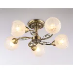 Потолочная люстра TR3064/5 SB/FR бронза/белый матовый E27/5 max 40W D615*245 от NovaLamp