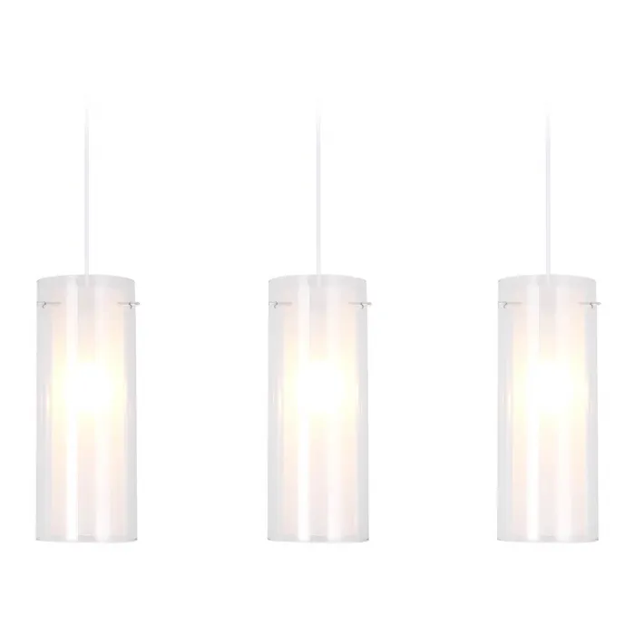 Подвесной светильник TR3675/3 CH/CL/FR хром/прозрачный/белый матовый E14/3 max 40W 640*110*900 от NovaLamp