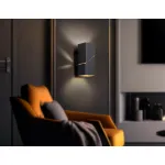 Светильник настенный FW2475 BK черный G9 max 40W 155*60*90 от NovaLamp