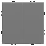 Выключатель двухклавишный без рамки Stekker RSW10-5104-10 49944