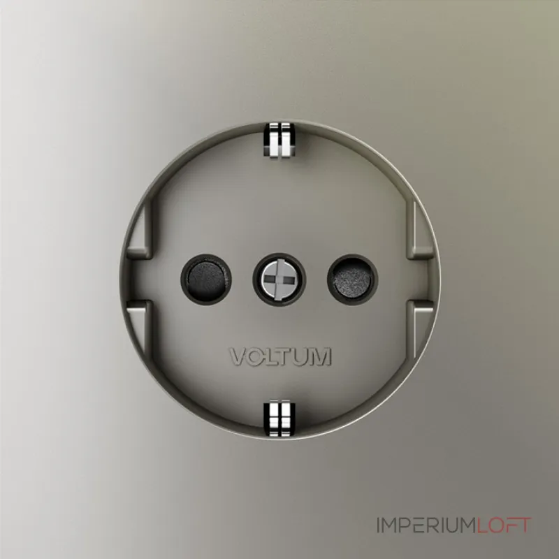 Розетка встраиваемая S70 с заземлением и защитными шторками 16А (шелк) Voltum VLS040204 Розетка встраиваемая S70 с заземлением и защитными шторками 16А (шелк) Voltum VLS040204