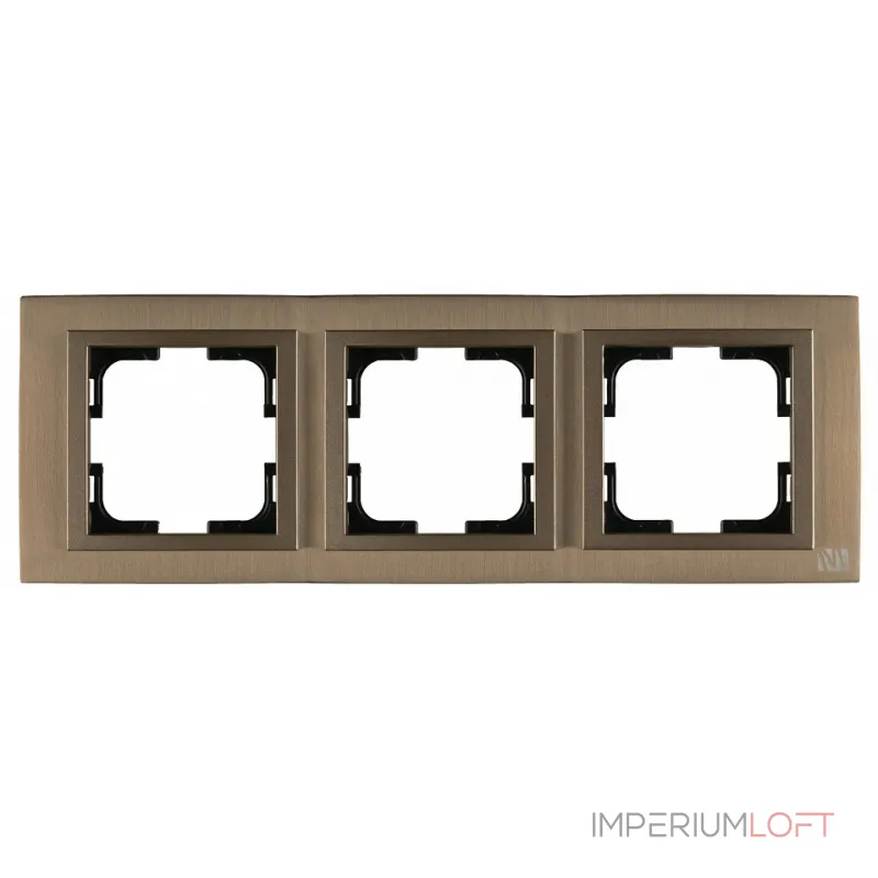 Рамка на 3 поста Mono Electric Style Aluminium 107-810000-162 от ImperiumLoft