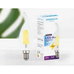 Светодиодная лампа Filament LED C37L-F 6W E14 4200K (60W) от NovaLamp
