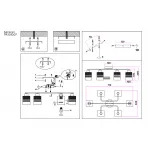 Светильник потолочный TR303207/6 WH/CH/SM/FR белый/хром/дымчатый/белый матовый E27*6 max 60W 710*400*200 от NovaLamp