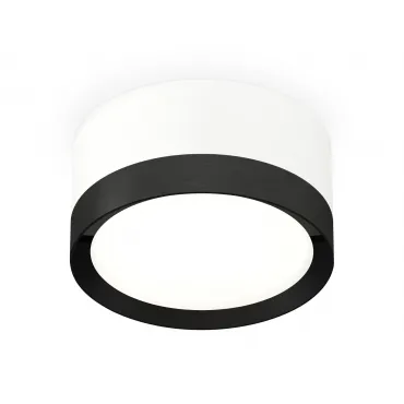 Комплект накладного светильника XS8101002 SWH/PBK белый песок/черный полированный GX53 (C8101, N8113)