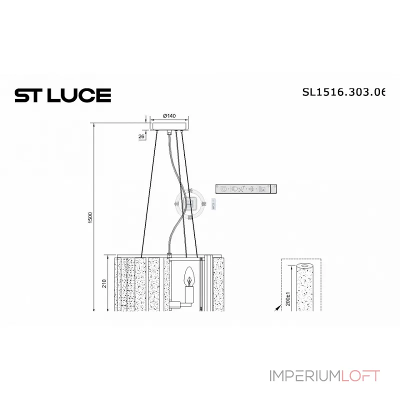 Подвесная люстра ST-Luce Delight SL1516.303.06