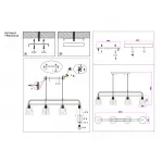 Светильник подвесной TR303242/4 WH/CH/CL/FR белый/хром/прозрачный/белый матовый E27*4 max 60W 870*120*780 от NovaLamp