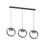 Корпус светильника подвесной для насадок Ø85мм C9107/3 SBK черный песок 700*20*1085mm GX53/3 от NovaLamp