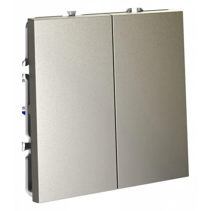 Выключатель двухклавишный без рамки Voltum S70 VLS020104 от ImperiumLoft