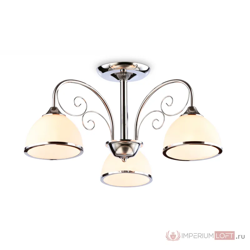 Подвесная люстра TR3181/3 CH/FR хром/белый матовый E27/3 max 40W D585*285 от NovaLamp