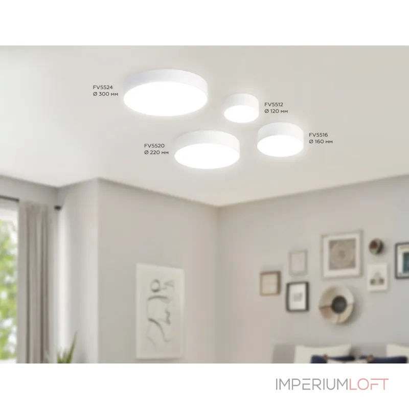 Светильник светодиодный потолочный FV5516 WH белый LED 18W 4200K D160*58 (Без ПДУ) от NovaLamp