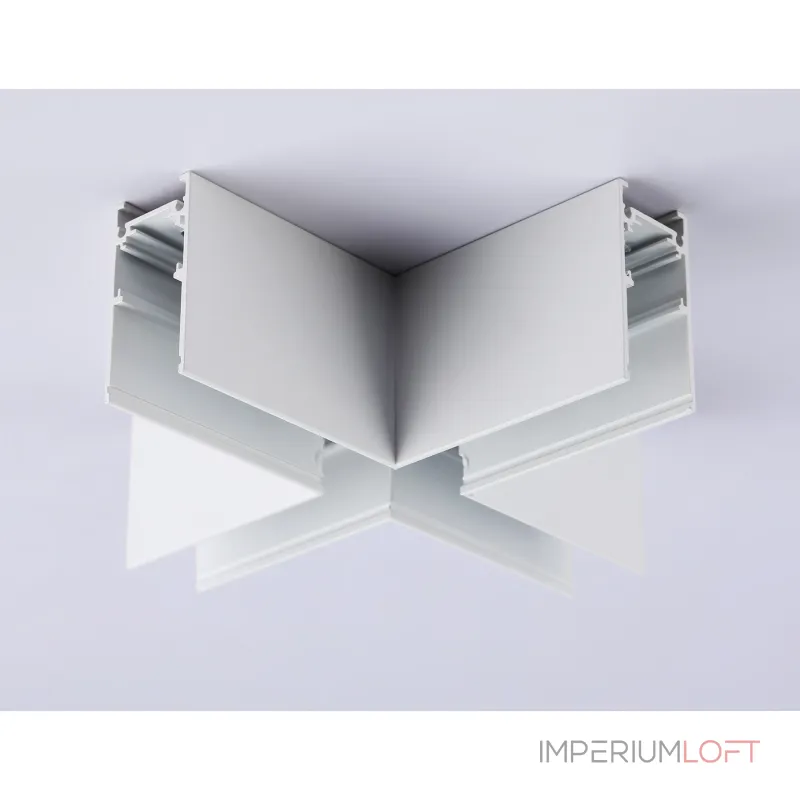 Коннектор X-образный для накладного шинопровода Magnetic GL3375 WH белый 170*170*53.7 от NovaLamp